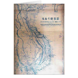 Antike vietnamesische Karte