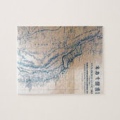 Antike vietnamesische Karte Puzzle (Horizontal)