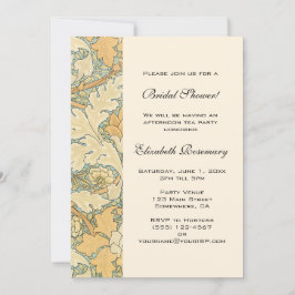 Antike Viktorianische Blume Brautparty Einladung