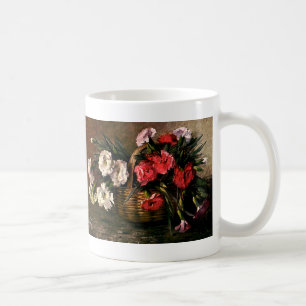 Antike viktorianische Blumen, florale Nelken Kaffeetasse