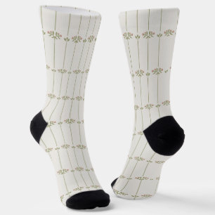 Antike viktorianische botanische traditionelle Str Socken