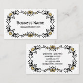 Antike Viktorianische dekorative Blumenblumen Visitenkarte (Vorne/Hinten)