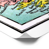 Antike Viktorianische Era Karte Irlands Poster (Ecke)