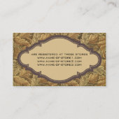 Antike Viktorianische Herbstreben Begleitkarte (Rückseite)