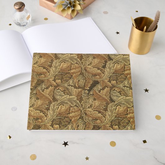 Antike Viktorianische Herbstreben Save the Date Gästebuch (Vorderseite Offen)