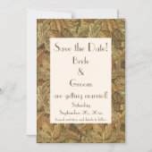 Antike Viktorianische Herbstreben Save the Date Magneteinladung (Vorderseite)