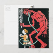 Antike viktorianische postkarte (Vorne/Hinten)