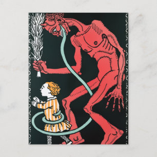 Antike viktorianische postkarte