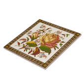 Antike Viktorianische Rose Tranferware Tile Repro Fliese (Seite)