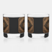 Antike viktorianische rustikale Rahmung gealtertes Whiskyglas (Rechts)