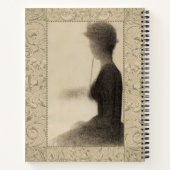 Antike viktorianische Silhouette Notizbuch (Rückseite)