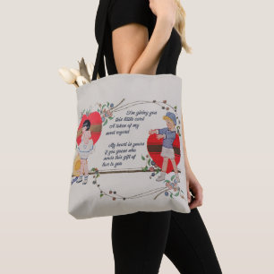 Antike viktorianische Valentinskarten-Kunst Retro  Tasche