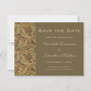 Antike viktorianische warme Herbstblätter - Save t The Date