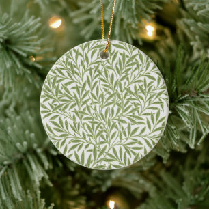 Antike viktorianische Weidenblätter von William Mo Keramik Ornament
