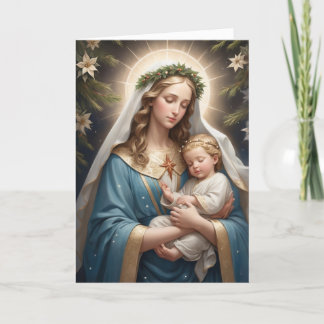 Antike viktorianische Weihnachten Jungfrau Maria k