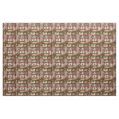 Antike Viktorianische Weihnachtskartenkollektion Stoff (Yard (91,4 cm))