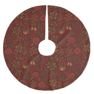 Antike, viktorianische Weihnachtsmuster Polyester Weihnachtsbaumdecke