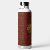 Antike, viktorianische Weihnachtsmuster Trinkflasche (Rechts)