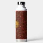 Antike, viktorianische Weihnachtsmuster Trinkflasche (links)