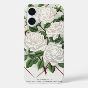 Antike viktorianische weiße Kletterrosen Garten iPhone 16 Hülle