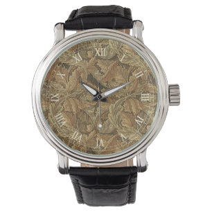 Antike viktorianische William Morris Blätter Armbanduhr