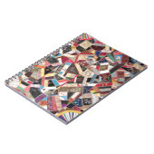 Antike, Viktorianische Zeit, verrückte Quilt Notizblock (Linke Seite)