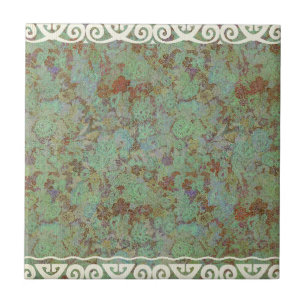 Antike,Vintag,aqua,floral,lace,pattern,viktorianis Fliese