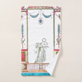 Antike Vintag Louis XV Royal Floral Badhandtuch Set