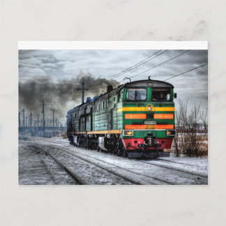 Antike Vintage Bahn oder Lokomotive Postkarte