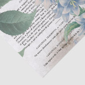 Antike Vintage Blume Französisch Buchseite Decoupa Seidenpapier (Detail)