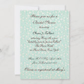 Antike Vintage Brautpartyeinladung Einladung (Rückseite)