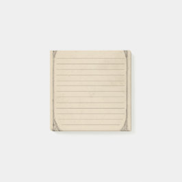 Antike Vintage-Distressed liniert  Post-it Klebezettel