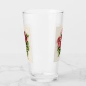 Antike Vintage florale Rose Glas (Links)