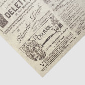 Antike Vintage französische Werbung Ephemera Beige Seidenpapier (Detail)