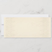 Antike Vintage Lacy Elegante Hochzeitsfeiern Einladung (Rückseite)