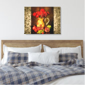 Antike Vintage Leinwand Obst und Blume (Insitu (Schlafzimmer))