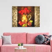 Antike Vintage Leinwand Obst und Blume (Insitu (Wohnzimmer))