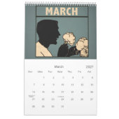 Antike Vintage-Rasur für moderne Männer in farbenf Kalender (Mär 2027)