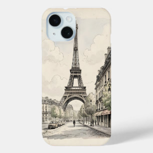 Antike Vintage-Reiseillustration von Paris Case-Mate iPhone Hülle