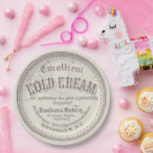 Antike Vintage Schönheitswerbung Pappteller (Party)