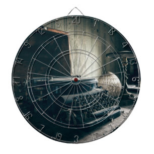 Antike Vintage-Schreibmaschine Dartscheibe
