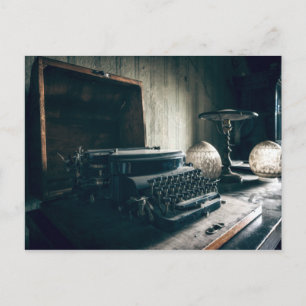Antike Vintage-Schreibmaschine Postkarte