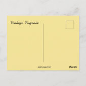Antike Virginia-Karte Postkarte (Rückseite)