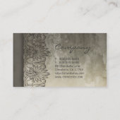 Antike Visitenkarte (Rückseite)