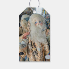 Antike Volks Kunst Santa Fotografie  Geschenkanhänger