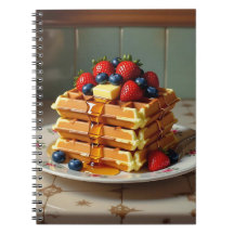 Antike Waffelplatte mit Erdbeeren