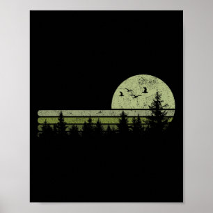 Antike Wald Natur Bäume Wandern Outdoor Wildtiere Poster