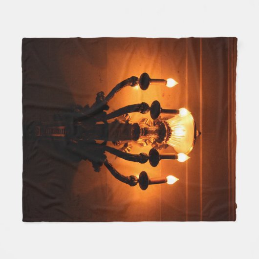 Antike Wandleuchte Fleecedecke (Vorderseite (Horizontal))