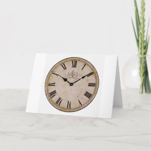 Antike Wanduhr Karte