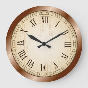 Antike Wanduhr mit römischen Ziffern